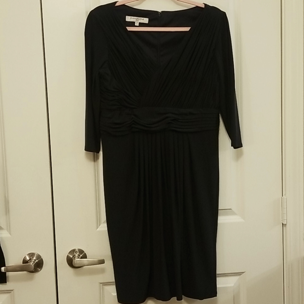 Evan Picone Navy Blue Dress